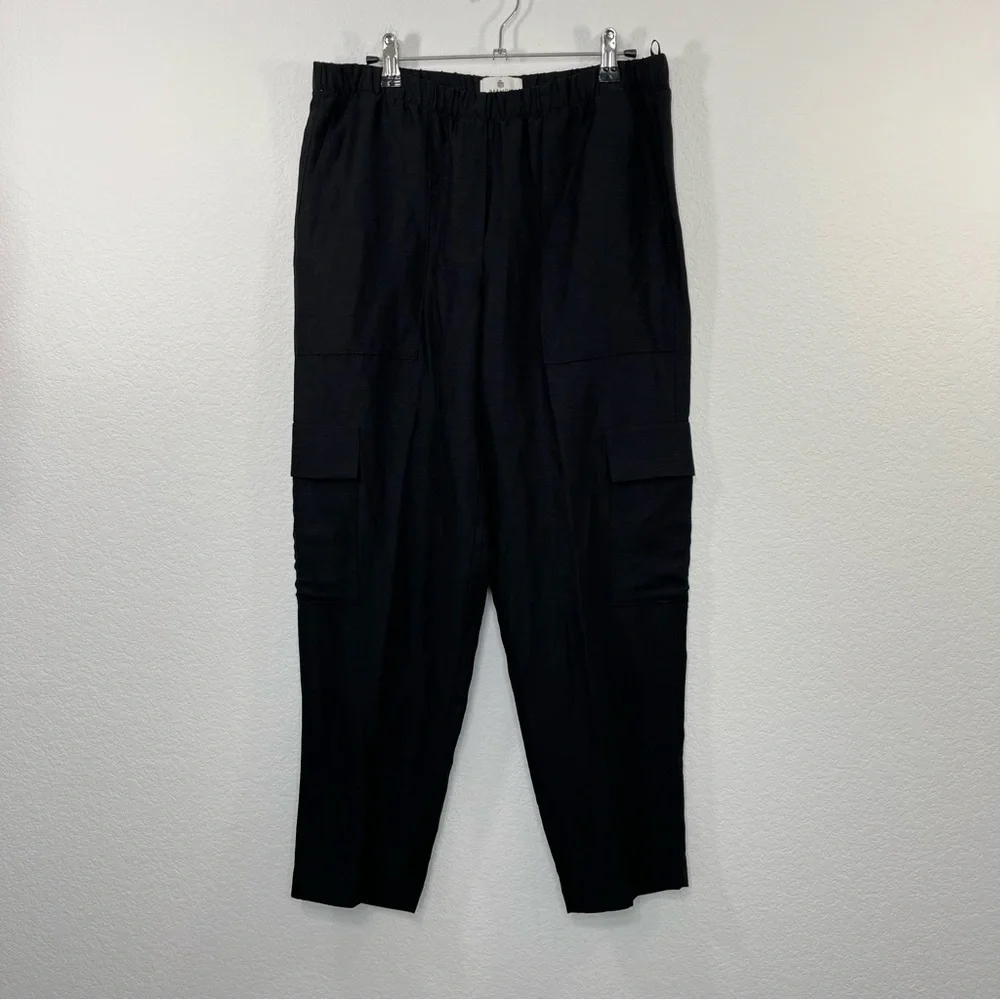 Aritzia Babaton Titan Linen‎ Cargo Pant black size 8